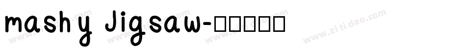 mashy Jigsaw字体转换